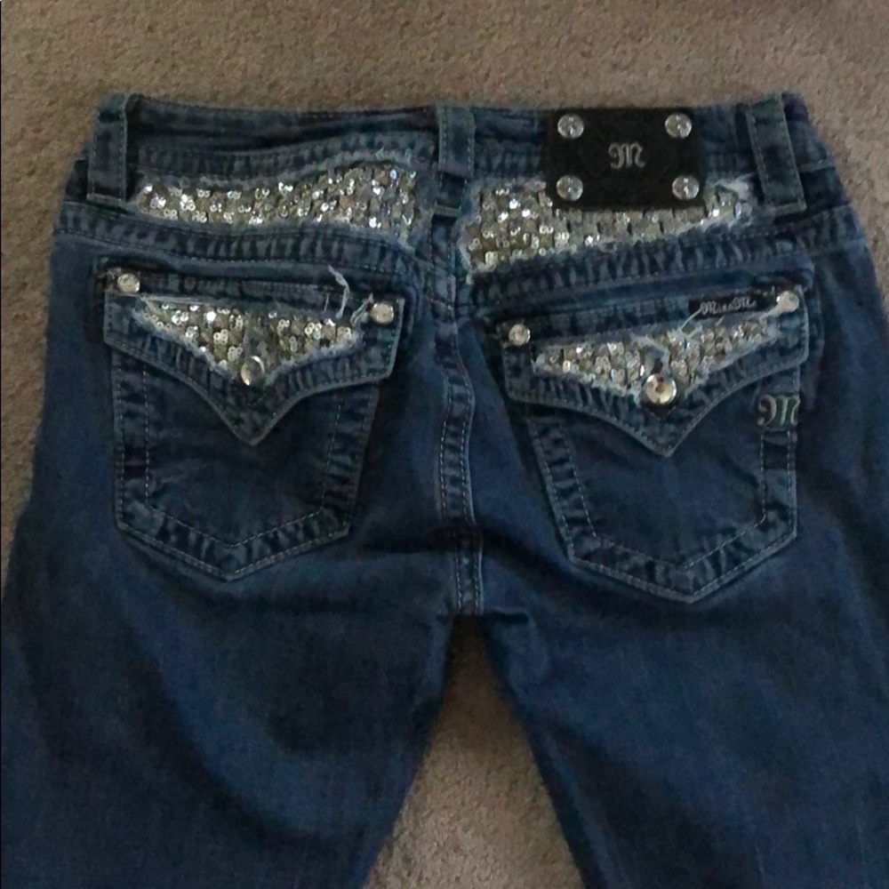 Miss Me Sequin Embellished Boot Cut Jeans